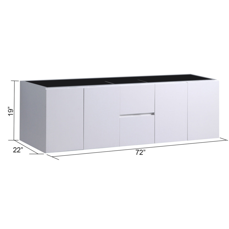 V4-72W-1 Bathroom Vanity Base Only