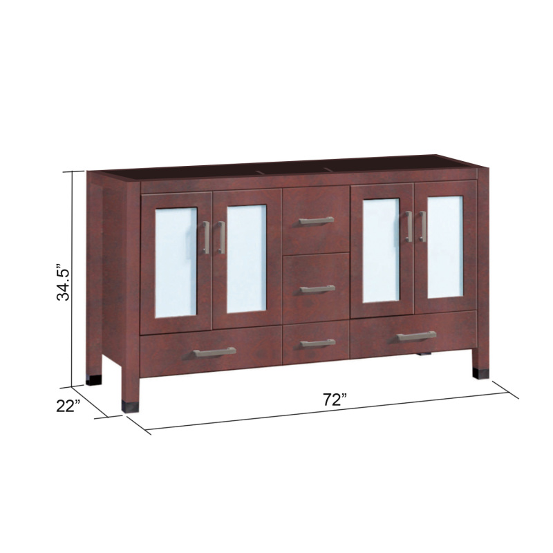 V7G-72T Bathroom Vanity Base Only