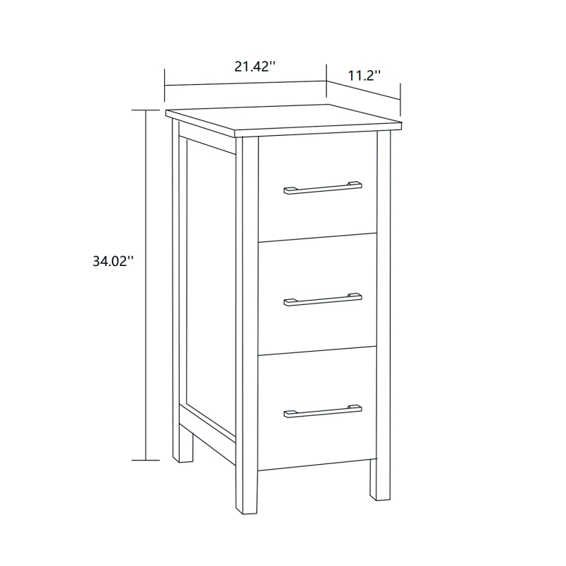 V6S3-12G Linen Cabinet