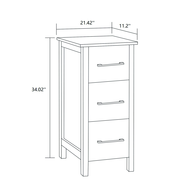 V6S3-12W Linen Cabinet