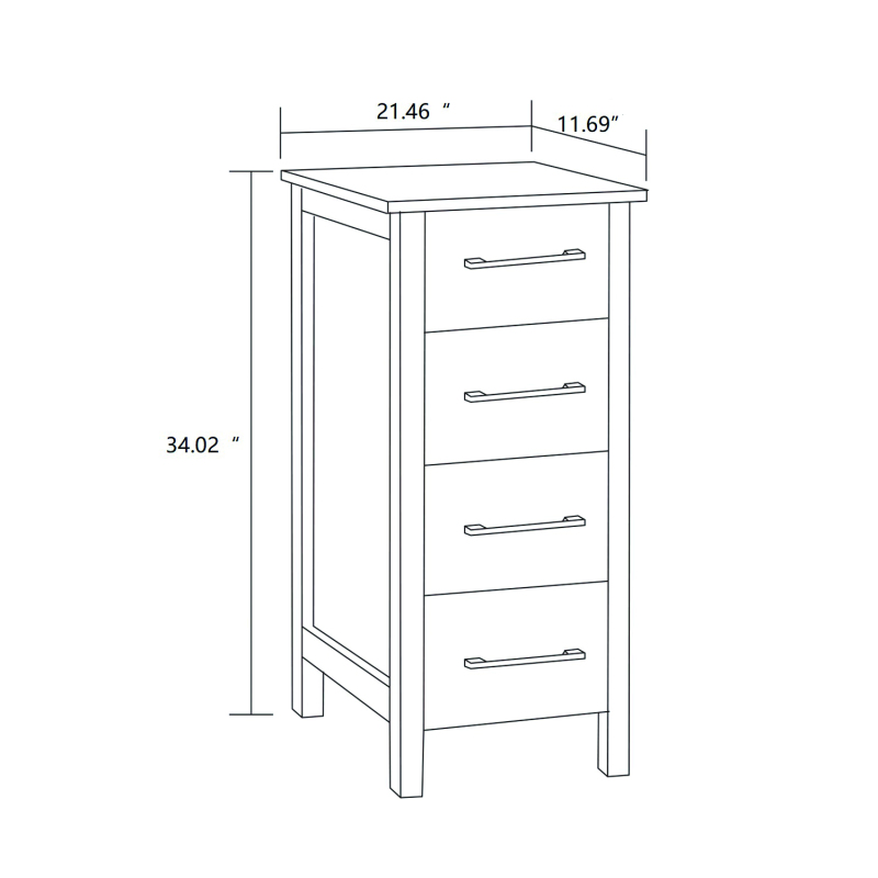 V6S4-12E Linen Cabinet