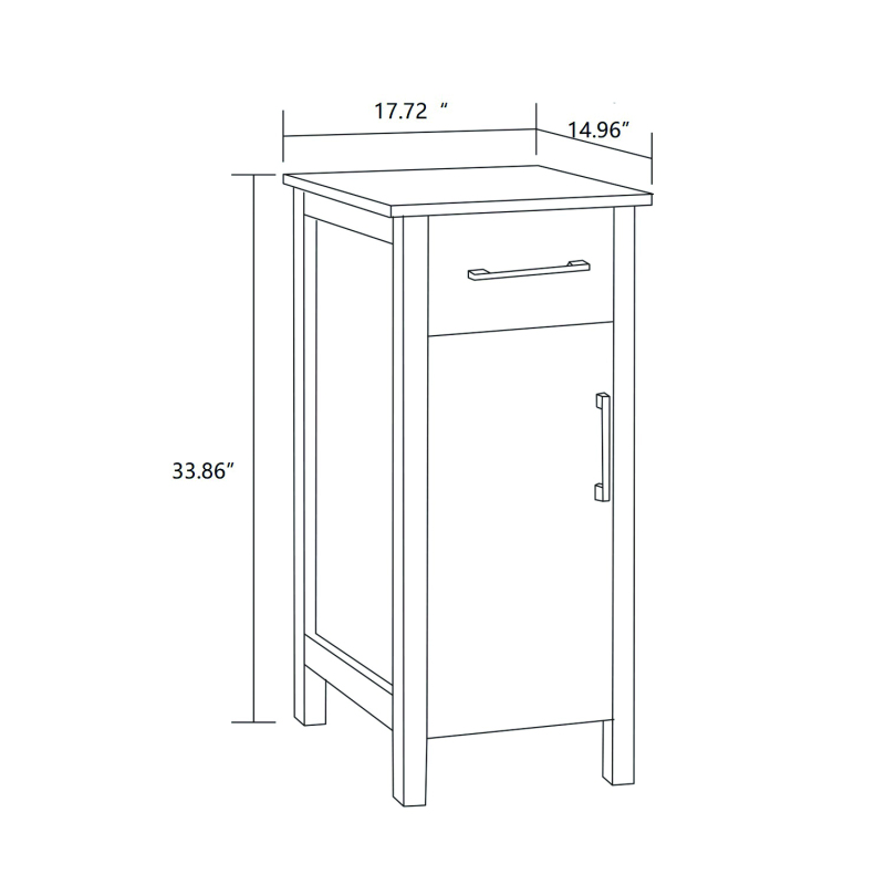 VS1D-18G Linen Cabinet