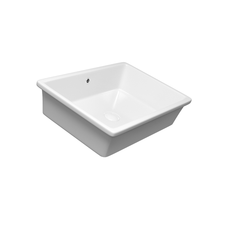 UR2013 19.63 in. Undermount Bathroom Sink Basin in White Ceramic