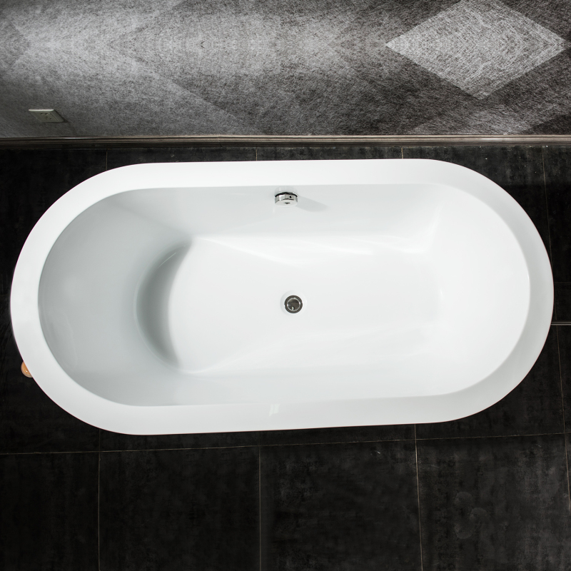BT2004-55/BT2004-59/BT2004-63/BT2004-67 55"/ 59" /63" /67" Contemporary Design Acrylic Flatbottom  SPA Tub  Bathtub in White