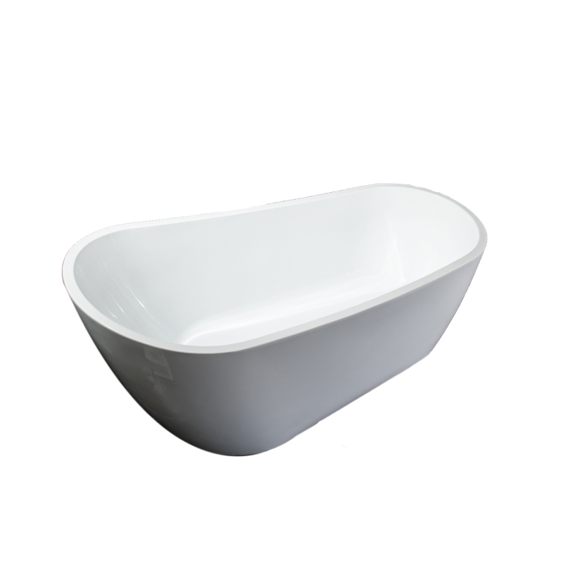 BT2008-55/BT2008-59/BT2008-63/BT2008-67 55"/59"/63"/67"/ Freestanding. Contemporary Design Acrylic Flatbottom SPA Tub  Bathtub in White