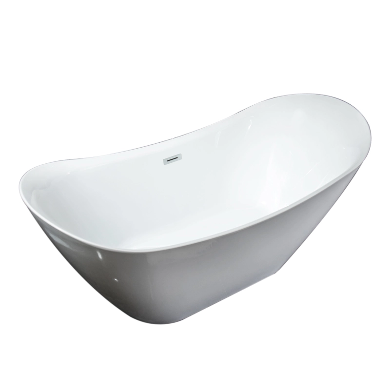 BT2014-63/BT2014-67/BT2014-71  Freestanding. Contemporary Design Acrylic Flatbottom  SPA Tub  Bathtub in White