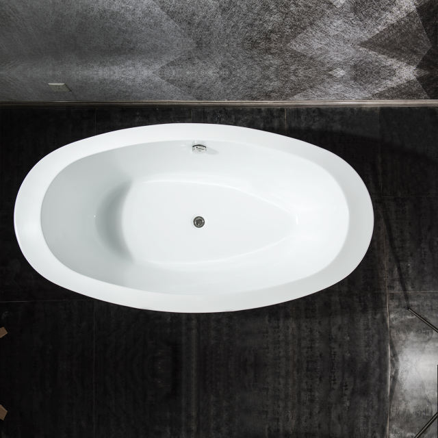 BT2026-67 Freestanding 67 in Contemporary Design Acrylic  SPA Tub Bathtub in White