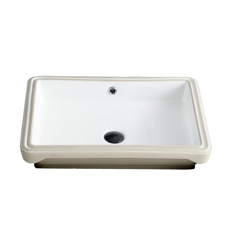 UR2217 22.5 in. Undermount Bathroom Sink Basin in White Ceramic