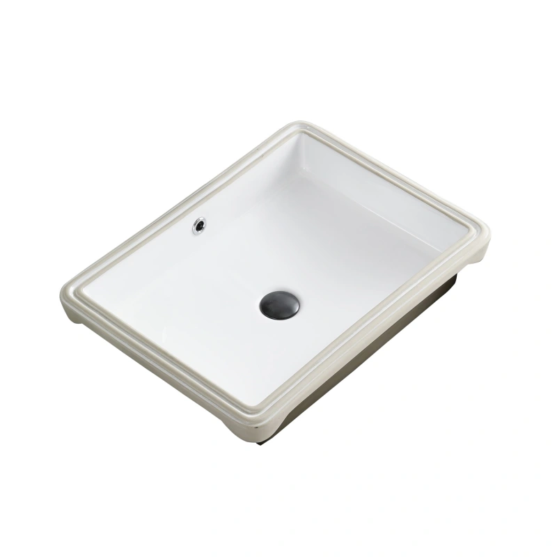 UR2217 22.5 in. Undermount Bathroom Sink Basin in White Ceramic