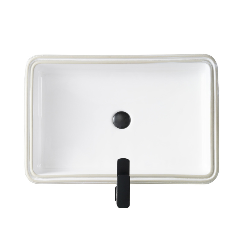 UR2618 26.38 in. Undermount Bathroom Sink Basin in White Ceramic