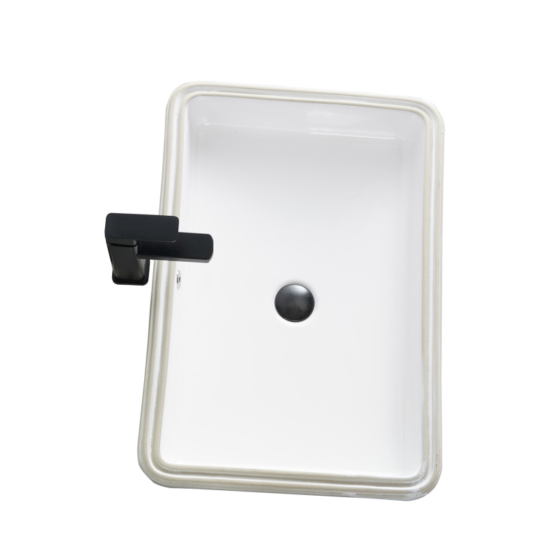 UR2618 26.38 in. Undermount Bathroom Sink Basin in White Ceramic