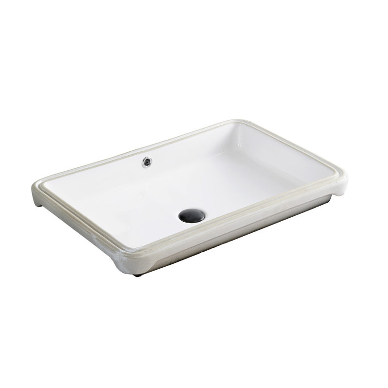 UR2618 26.38 in. Undermount Bathroom Sink Basin in White Ceramic