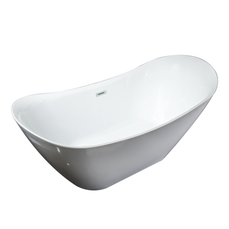 BT2014-63/ BT2014-67/BT2014-71 63"/67"/71"  Freestanding  Acrylic Flatbottom  SPA Tub  Bathtub in White