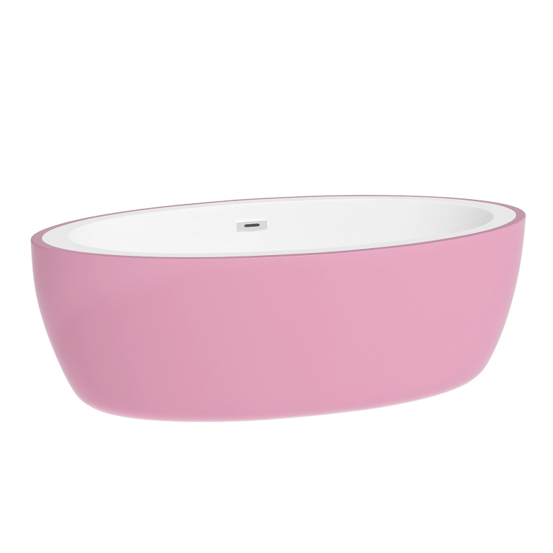 BT2026-67 Freestanding 67 in Contemporary Design Acrylic  SPA Tub Bathtub in White