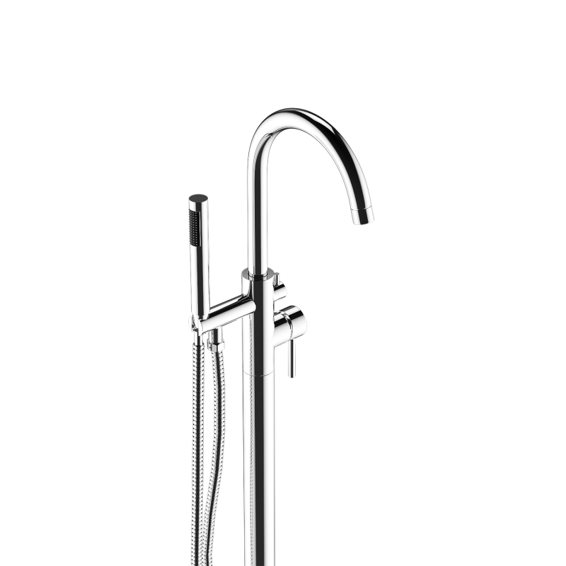 FF017/FF017BB/FF017BN/FF017MB/FF017ORB/FF017VB  Freestanding Floor Mounted Bath Tub Filler Faucets with Hand Held Shower Head