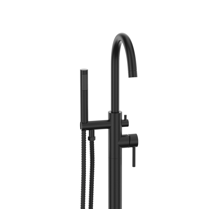 FF017/FF017BB/FF017BN/FF017MB/FF017ORB/FF017VB  Freestanding Floor Mounted Bath Tub Filler Faucets with Hand Held Shower Head