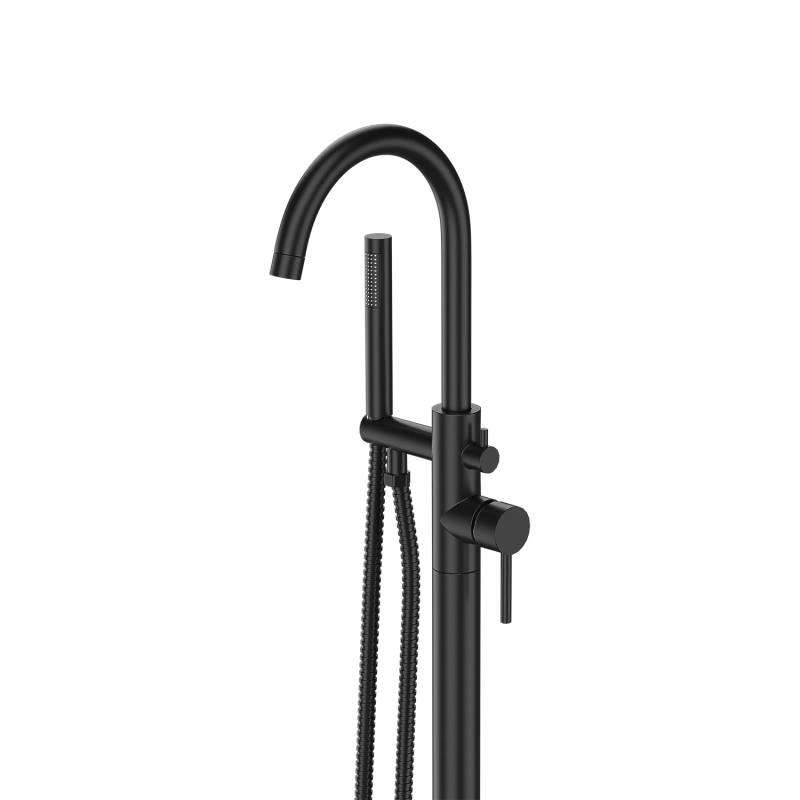 FF017/FF017BB/FF017BN/FF017MB/FF017ORB/FF017VB  Freestanding Floor Mounted Bath Tub Filler Faucets with Hand Held Shower Head