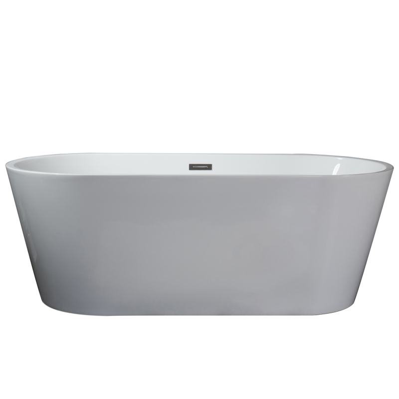 BT2003-55/BT2003-67 Freestanding  Contemporary Design Acrylic Flatbottom  SPA Tub  Bathtub in White