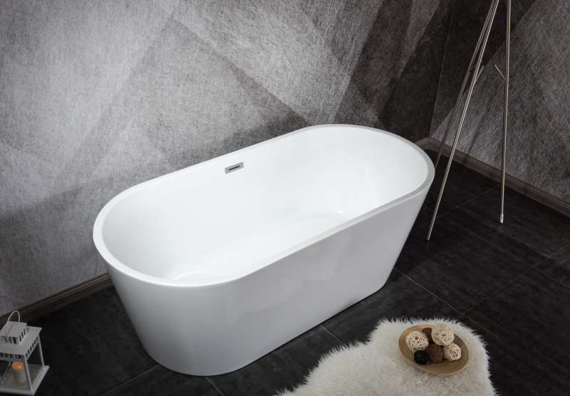 BT2003-55/BT2003-67 Freestanding  Contemporary Design Acrylic Flatbottom  SPA Tub  Bathtub in White