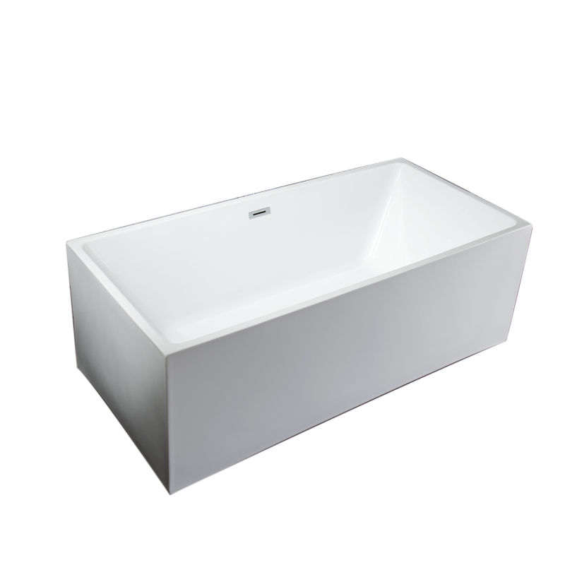 BT2005-55 BT2005-59 Freestanding 55 in. Contemporary Design Acrylic Flatbottom  SPA Tub  Bathtub in White