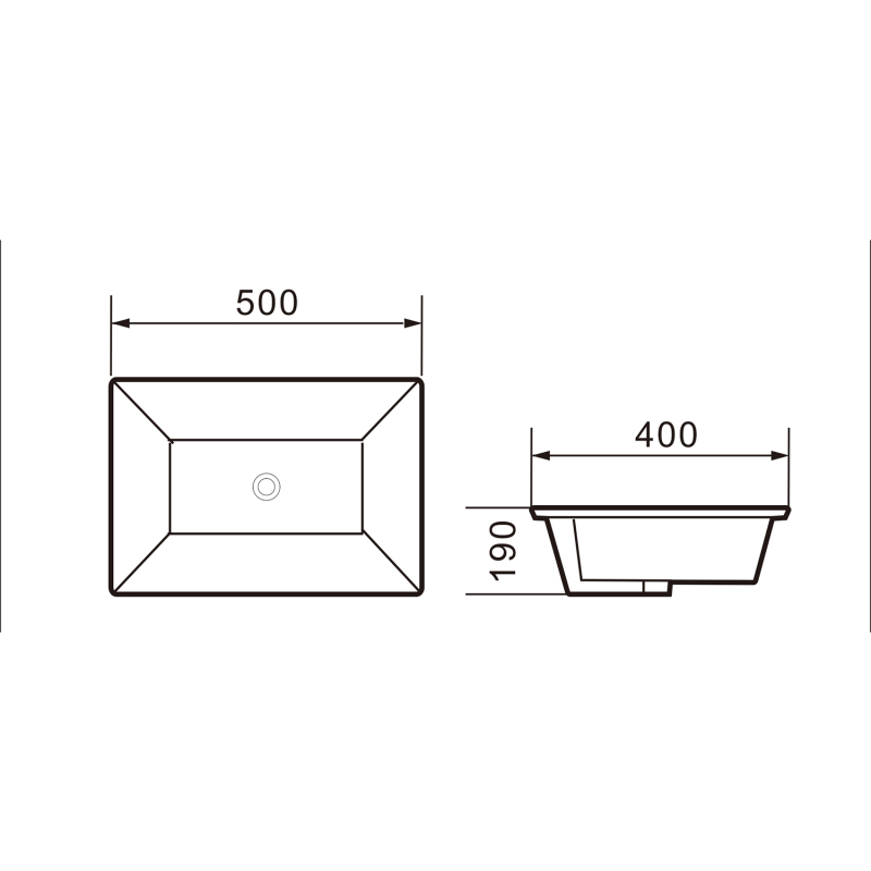 UR2013 19.63 in. Undermount Bathroom Sink Basin in White Ceramic