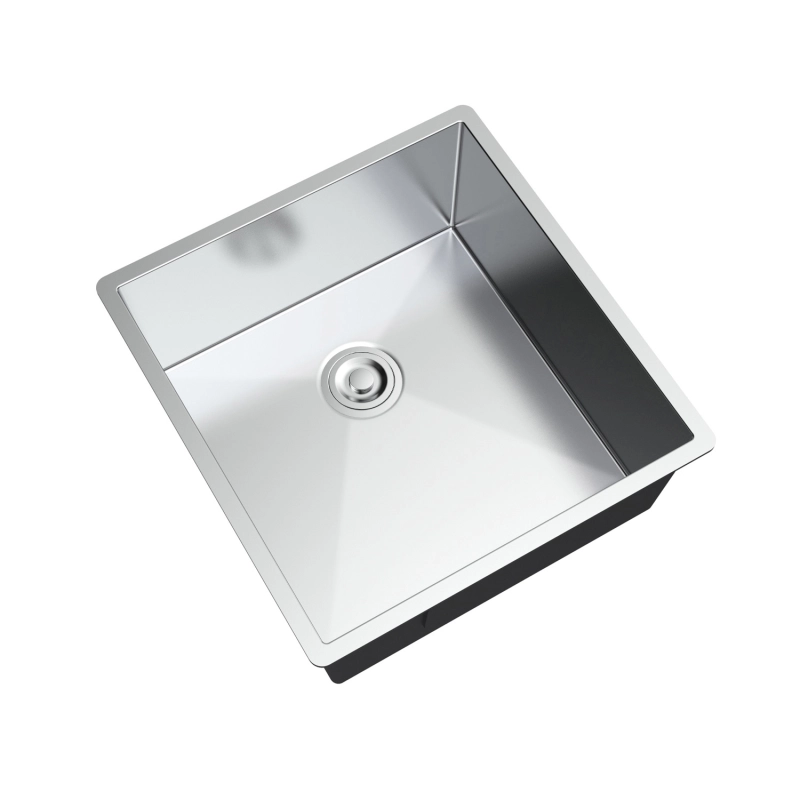 HRS1718GS Stainless Steel 18 Gauge  17'' L x 18'' W Single Bowl Undermount Workstation Kitchen Sink with grid and strainer