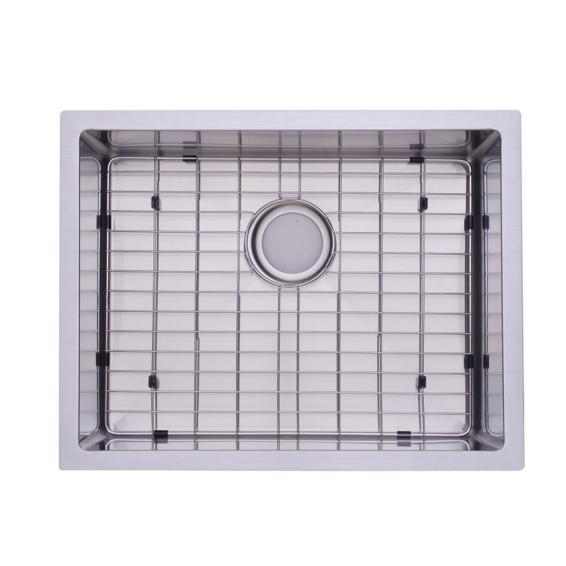 HRS2118GS Stainless Steel 18 Gauge 21'' L x 18'' W Single Bowl Undermount Workstation Kitchen Sink with grid and strainer