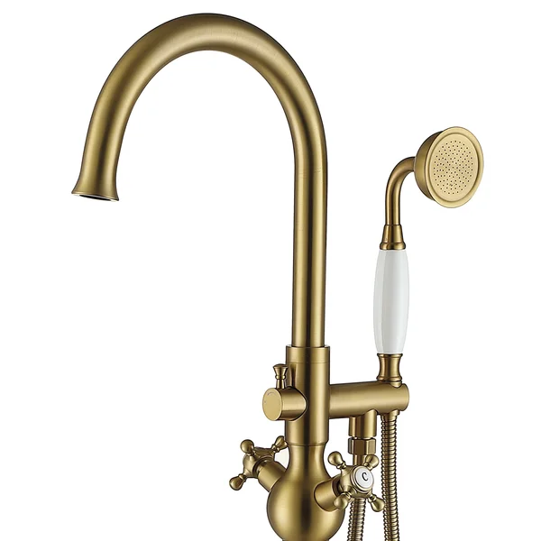 FF029/FF029BB/FF029BN/FF029MB/FF029ORB/FF029TG/FF029VB 2-Handle Freestanding Tub Faucet with Hand Shower Head