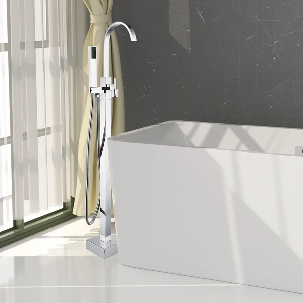 FF016/FF016BB/FF016MB/FF016VB 1-Handle Freestanding Tub Faucet with Hand Shower Head