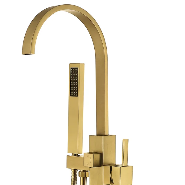 FF016/FF016BB/FF016MB/FF016VB 1-Handle Freestanding Tub Faucet with Hand Shower Head