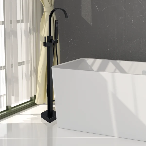 FF016/FF016BB/FF016MB/FF016VB/FF016BN/FF016ORB 1-Handle Freestanding Tub Faucet with Hand Shower Head