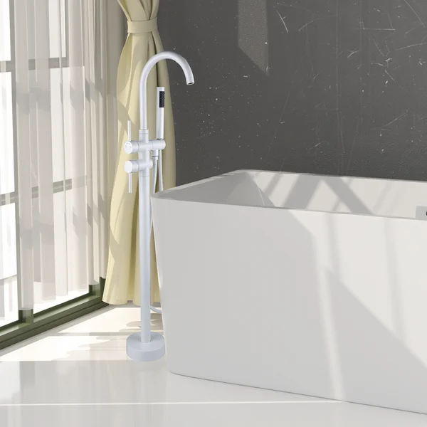 FF012/FF012BB/FF012BN/FF012MB/FF012ORB/FF012SW/FF012VB/FF012TG 2-Handle Residentail Freestanding Bathtub Faucet with Hand Shower