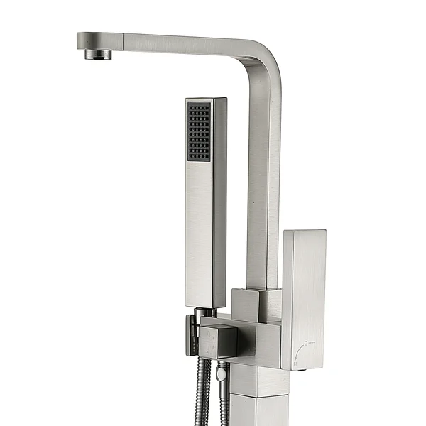 FF004/FF004BN/FF004ORB Chrome 1-Handle Freestanding Tub Faucet with Handheld Shower Head