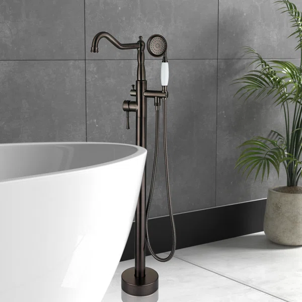 FF003/FF003BB/ FF003BN/FF003MB/FF003ORB/FF003VB  Classical Freestanding Bathtub Faucet with Hand Shower