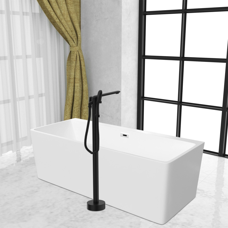 FF010/FF010MB/FF010ORB/FF010VB 1-Handle Freestanding Tub Faucet with Handheld Shower Head