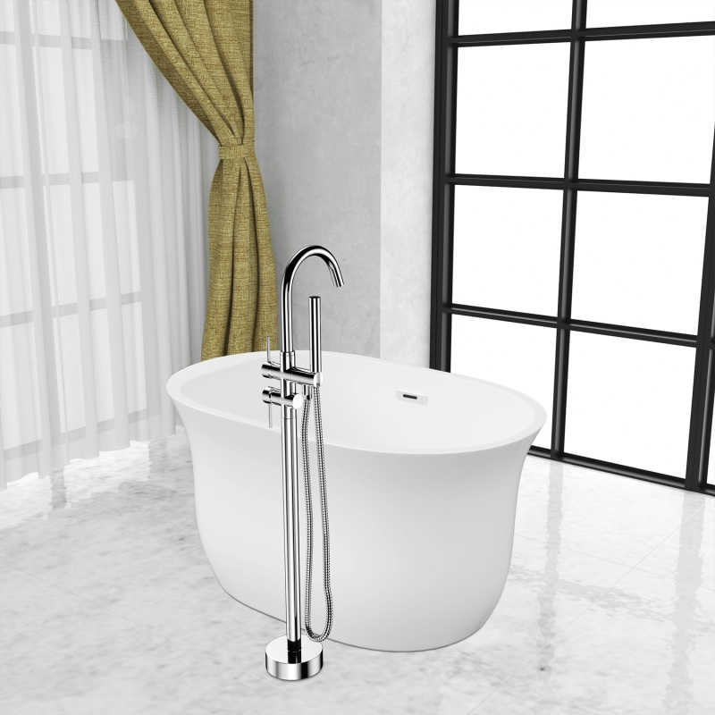 FF012/FF012BB/FF012BN/FF012MB/FF012ORB/FF012SW/FF012VB 2-Handle Residentail Freestanding Bathtub Faucet with Hand Shower