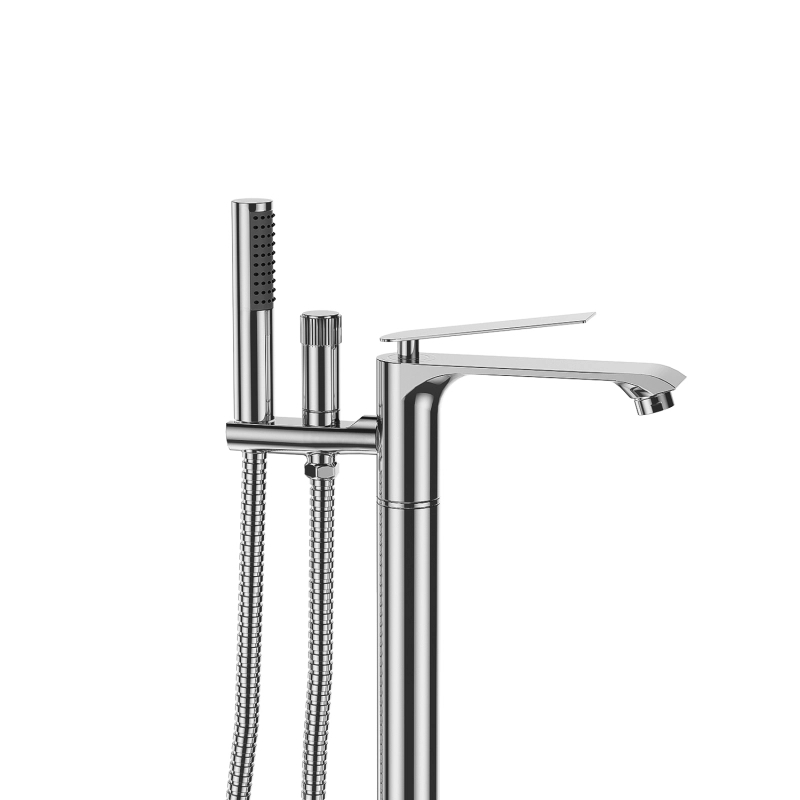 FF014/FF014MB/FF014TG/FF014VB 1-Handle Freestanding Bathtub Faucet with Handheld Shower