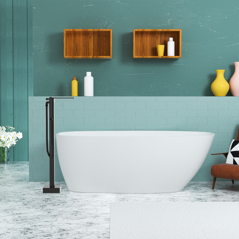 FF021/FF021MB/FF021TG/FF021VB 1-Handle Freestanding Tub Faucet with Handheld Shower Head