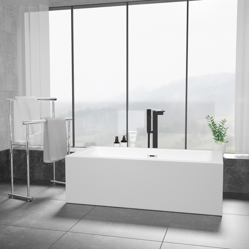 FF021/FF021MB/FF021TG/FF021VB 1-Handle Freestanding Tub Faucet with Handheld Shower Head