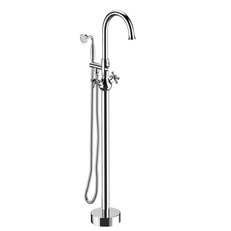 FF029/FF029BB/FF029BN/FF029MB/FF029ORB/FF029TG/FF029VB 2-Handle Freestanding Tub Faucet with Hand Shower Head