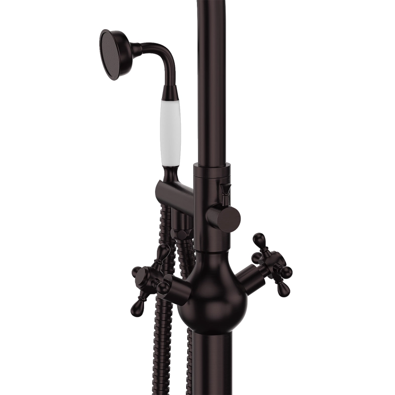 FF029/FF029BB/FF029BN/FF029MB/FF029ORB/FF029TG/FF029VB 2-Handle Freestanding Tub Faucet with Hand Shower Head