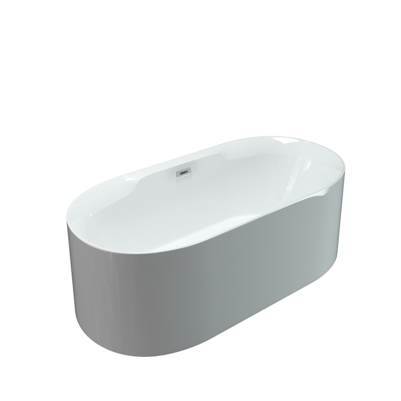 BT2032-67 Freestanding 67 in Contemporary Design Acrylic  SPA Tub Bathtub in White