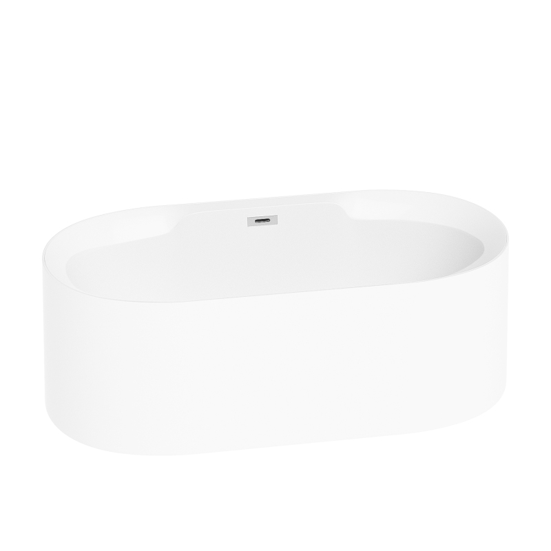 BT2032-67 Freestanding 67 in Contemporary Design Acrylic  SPA Tub Bathtub in White