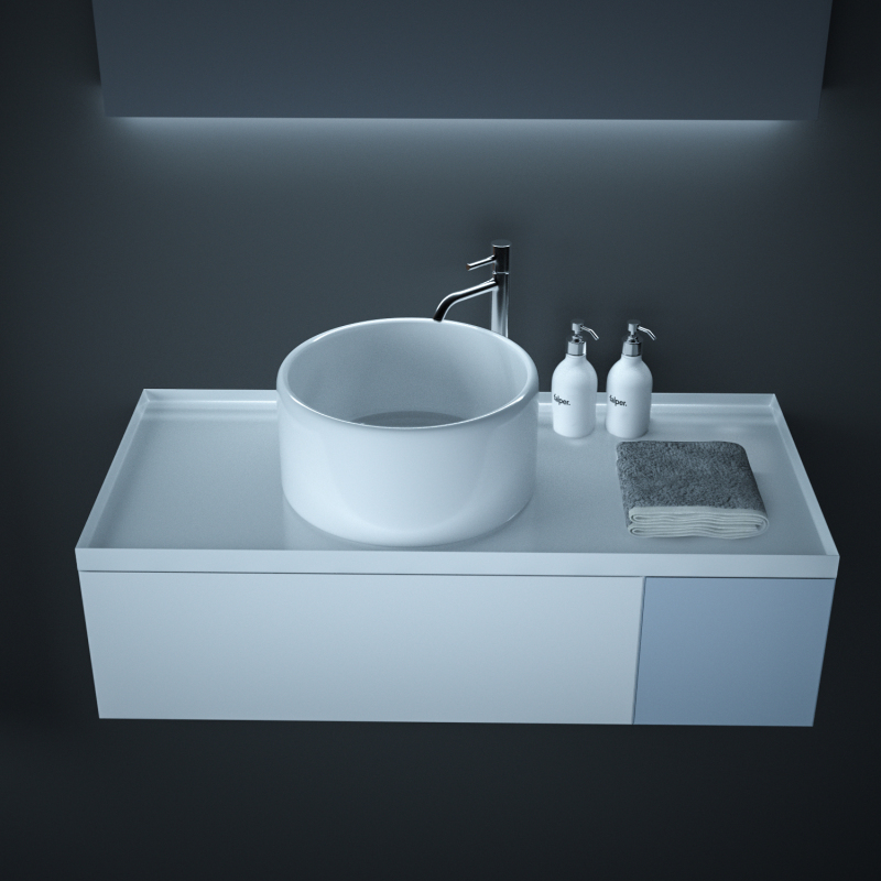 AD1616T 16.125'' L x 16.13'' W x 6.13'' H Topmount Bathroom Sink Basin in White Ceramic