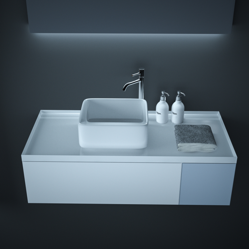 AR1515T 15.38'' L x 15.38'' W x 5.5'' H Topmount Bathroom Sink Basin in White Ceramic