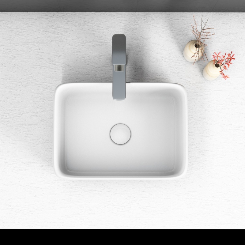 AR1915T 19.63'' L x 15.75'' W x 5.5'' H Topmount Bathroom Sink Basin in White Ceramic