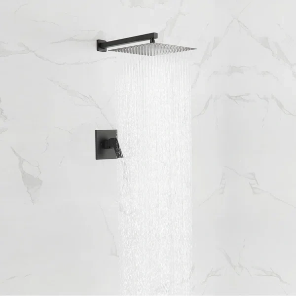 F91112/F91112BN/F91112MB Single-Handle 1-Spray Rain Pressure Balanced Wall Mounted Shower Faucet in Chrome(Valve Included)
