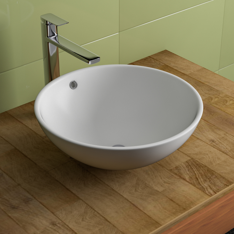 AB17 16.5 in. Above Counter Sink Basin in White Ceramic