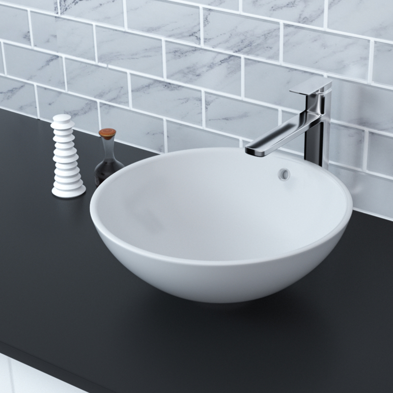 AB17 16.5 in. Above Counter Sink Basin in White Ceramic