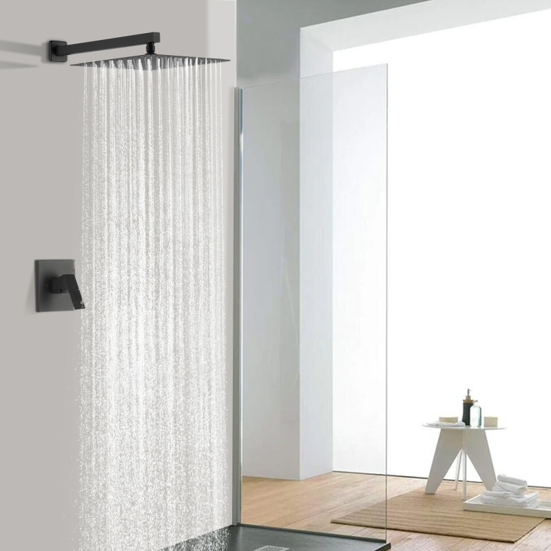 F91110/F91110BN/F91110MB  Single-Handle 1-Spray Rain Pressure Balanced Wall Mounted Shower Faucet in Chrome(Valve Included)